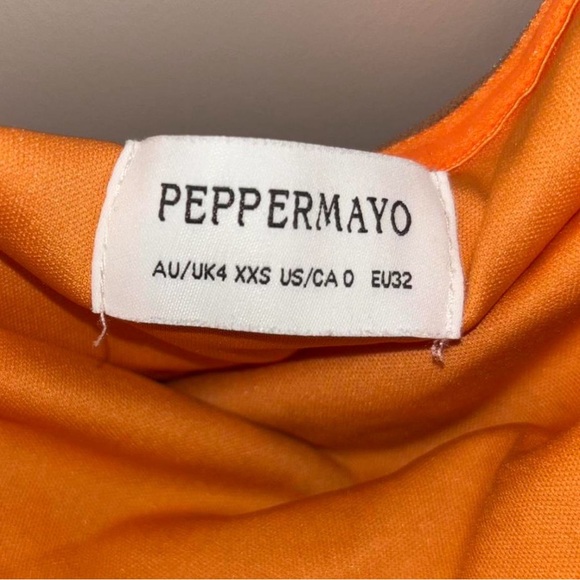 Peppermayo Orange Floral Mini Dress - Picture 7 of 7